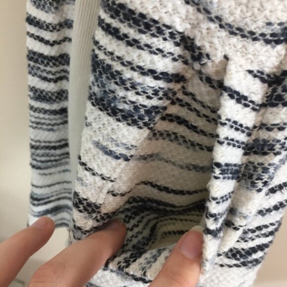 [Lou & Grey]Striped Open Front Knit Sweater - Picture 6 of 8